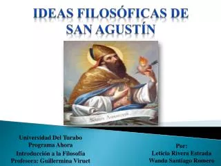 ideas filos ficas de san agust n