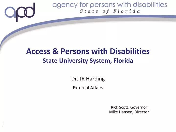 access persons with disabilities state university system florida