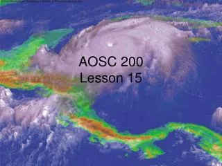 AOSC 200 Lesson 15