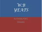 W.B YEATS - slide 1