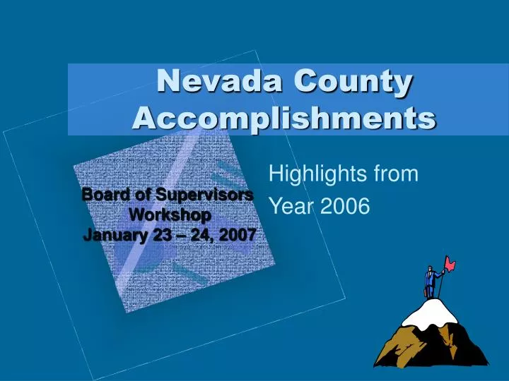 nevada county accomplishments