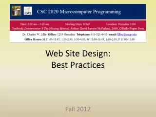 Web Site Design: Best Practices