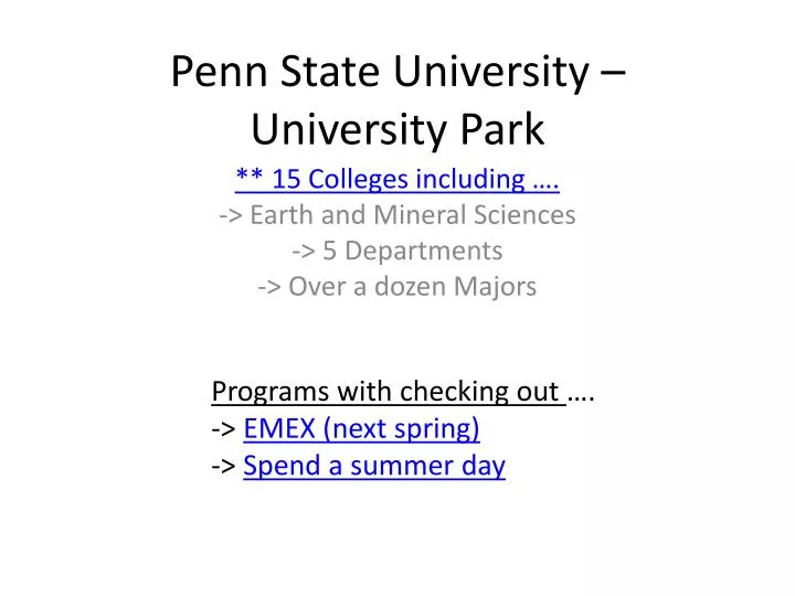 penn state university university park