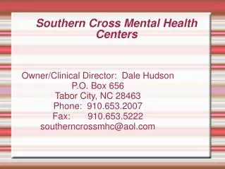 Southern Cross Mental Health Centers