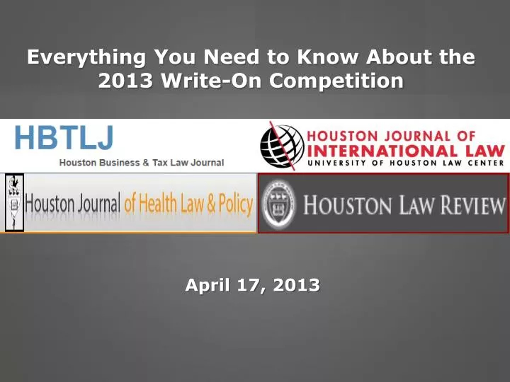 everything you need to know about the 2013 write on competition