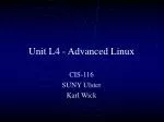 Unit L4 - Advanced Linux - slide 1