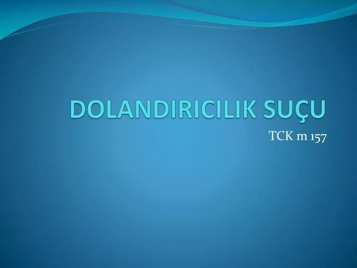 dolandiricilik su u