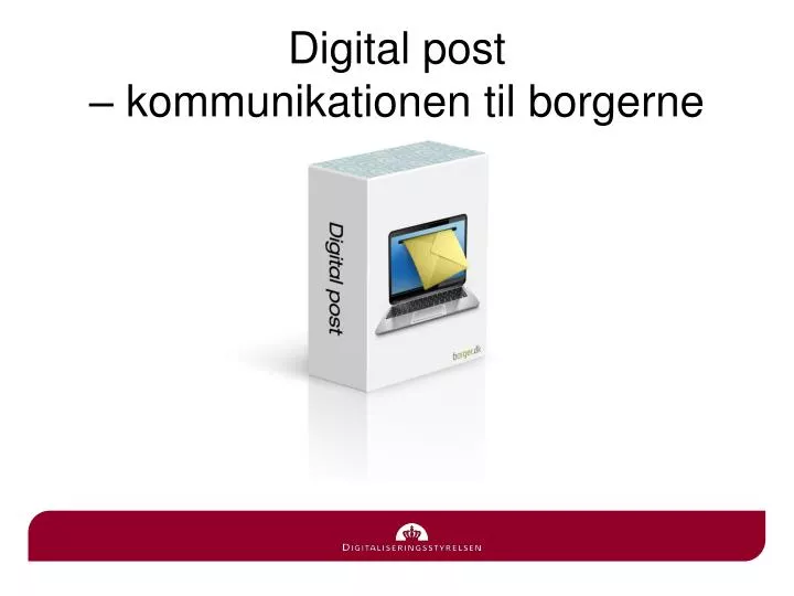 digital post kommunikationen til borgerne