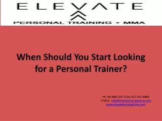 When Should You Start Looking for a Personal Trainer?
