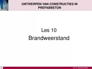 ontwerpen van constructies in prefabbeton