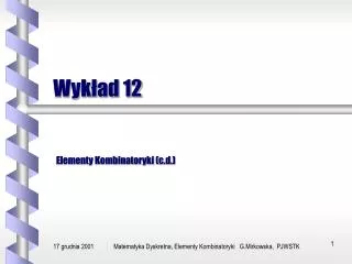 wyk ad 12