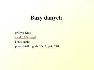 bazy danych
