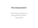 Pre-Assessment - slide 1