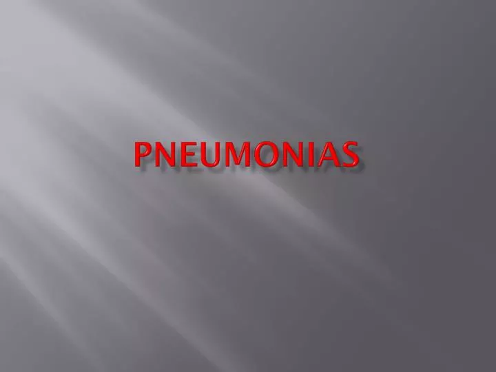 pneumonias