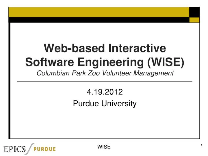 web based interactive software engineering wise columbian park zoo volunteer management