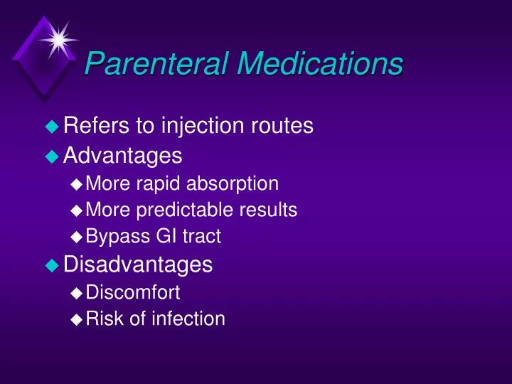 parenteral medications