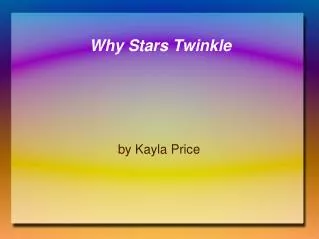 Why Stars Twinkle
