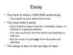 Essay - slide 1