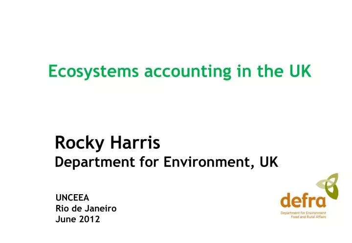 rocky harris department for environment uk