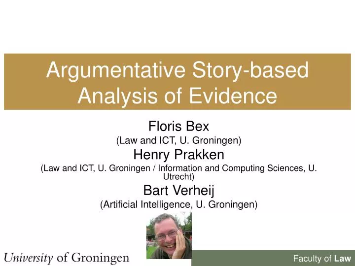 argumentative story based analysis of evidence