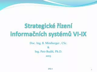 strategick zen informa n ch syst m vi ix