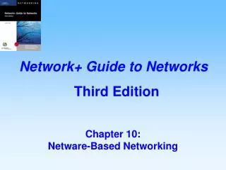 Chapter 10: Netware-Based Networking
