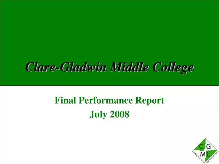 clare gladwin middle college