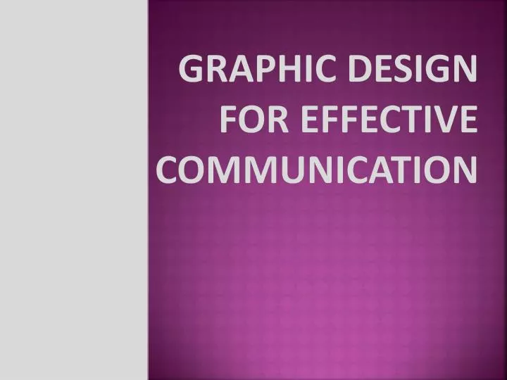 graphic design for effective communication
