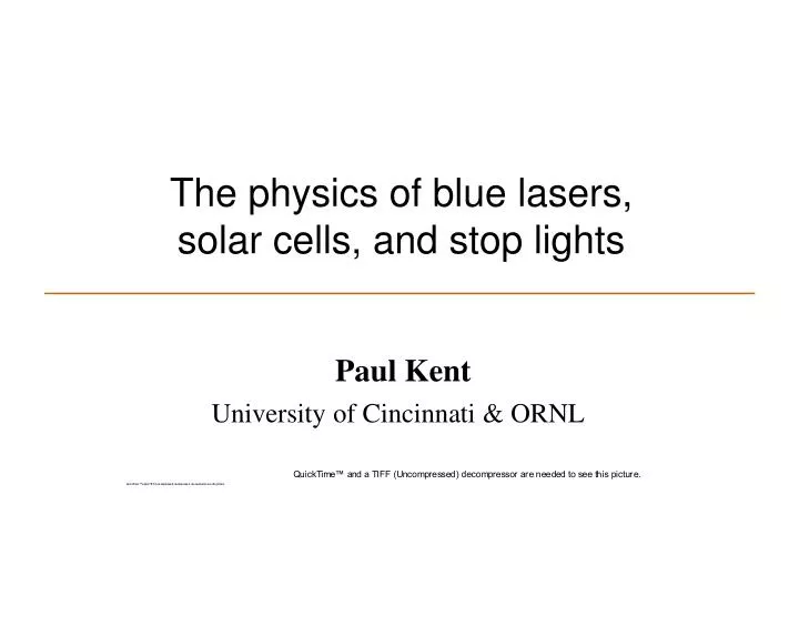 the physics of blue lasers solar cells and stop lights