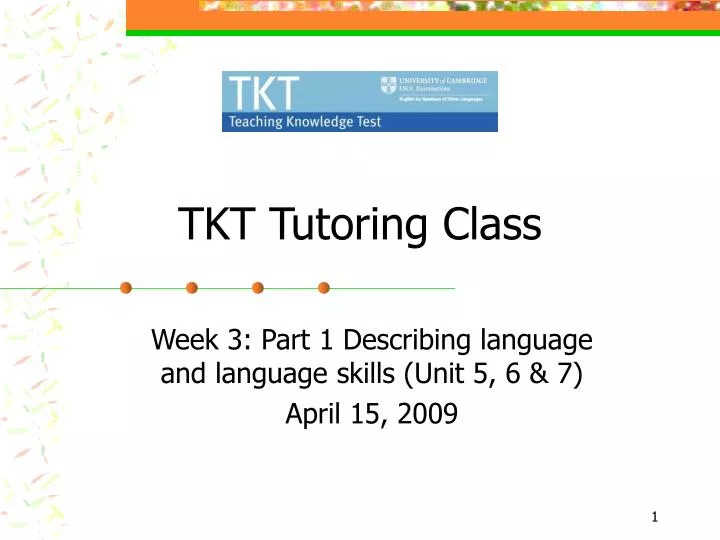 tkt tutoring class