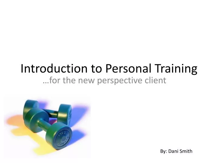 introduction to personal training