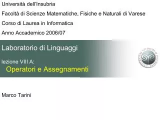 marco tarini