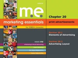 Section 20.1 Elements of Advertising
