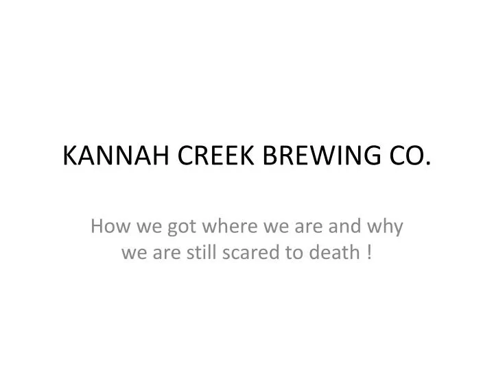 kannah creek brewing co