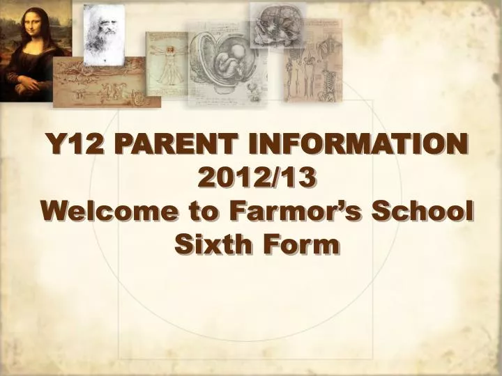 y12 parent information 2012 13 welcome to farmor s school sixth form