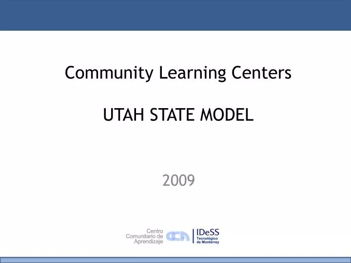 community learning centers utah state model