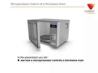 In this presentation you will: see how a microprocessor controls a microwave oven