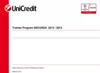 trainee program sekunda 2013 2014
