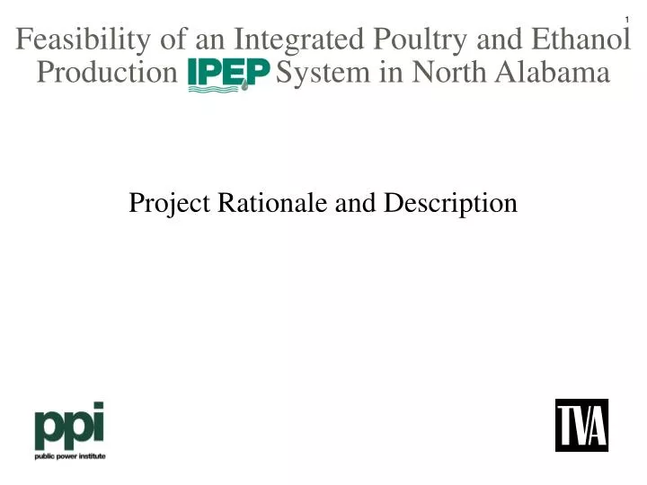 feasibility of an integrated poultry and ethanol production system in north alabama