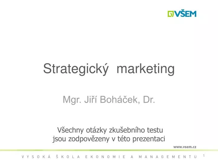 strategick marketing
