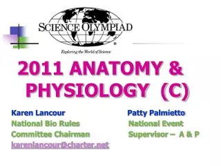 2011 ANATOMY &amp; PHYSIOLOGY (C)