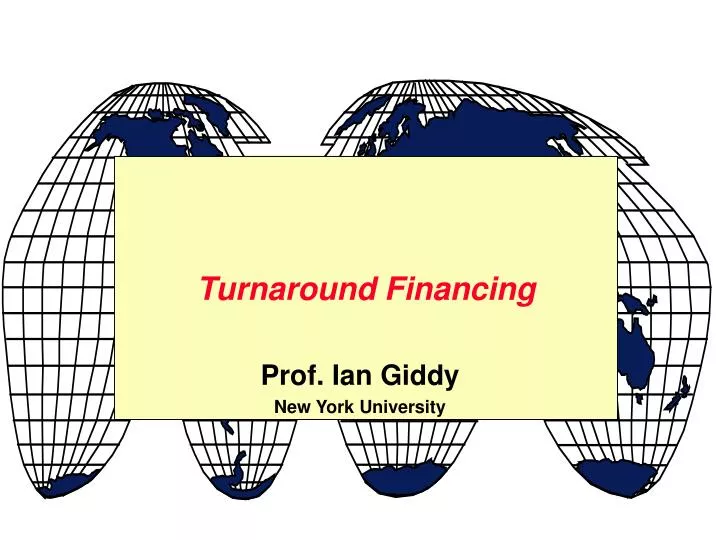 turnaround financing