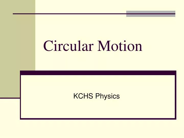 circular motion