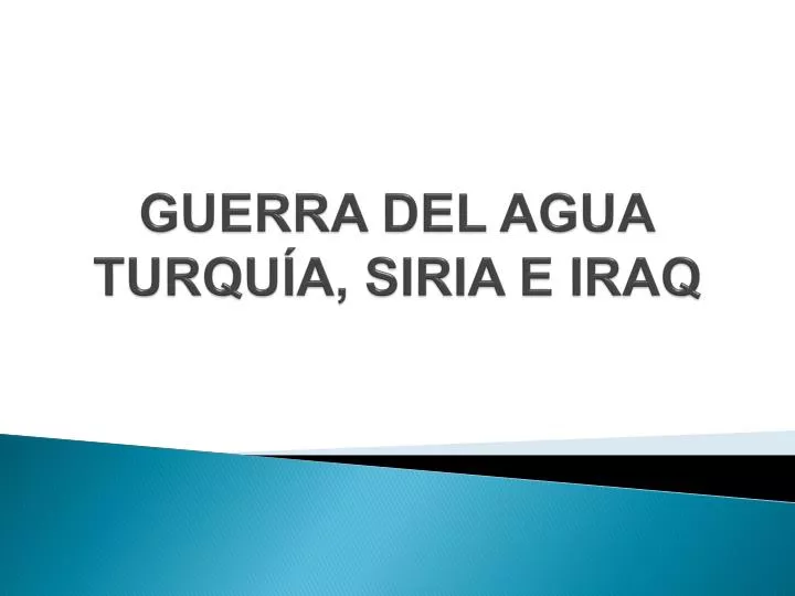 guerra del agua turqu a siria e iraq