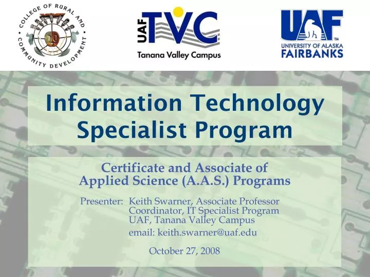 information technology specialist program