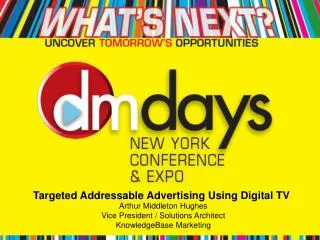 Targeted Addressable Advertising Using Digital TV