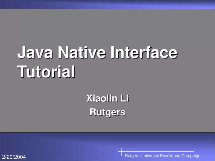java native interface tutorial