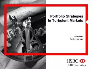 Portfolio Strategies In Turbulent Markets