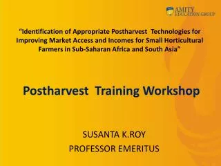 Postharvest Training Workshop