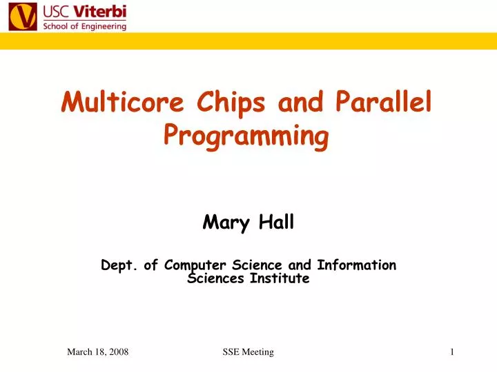 multicore chips and parallel programming